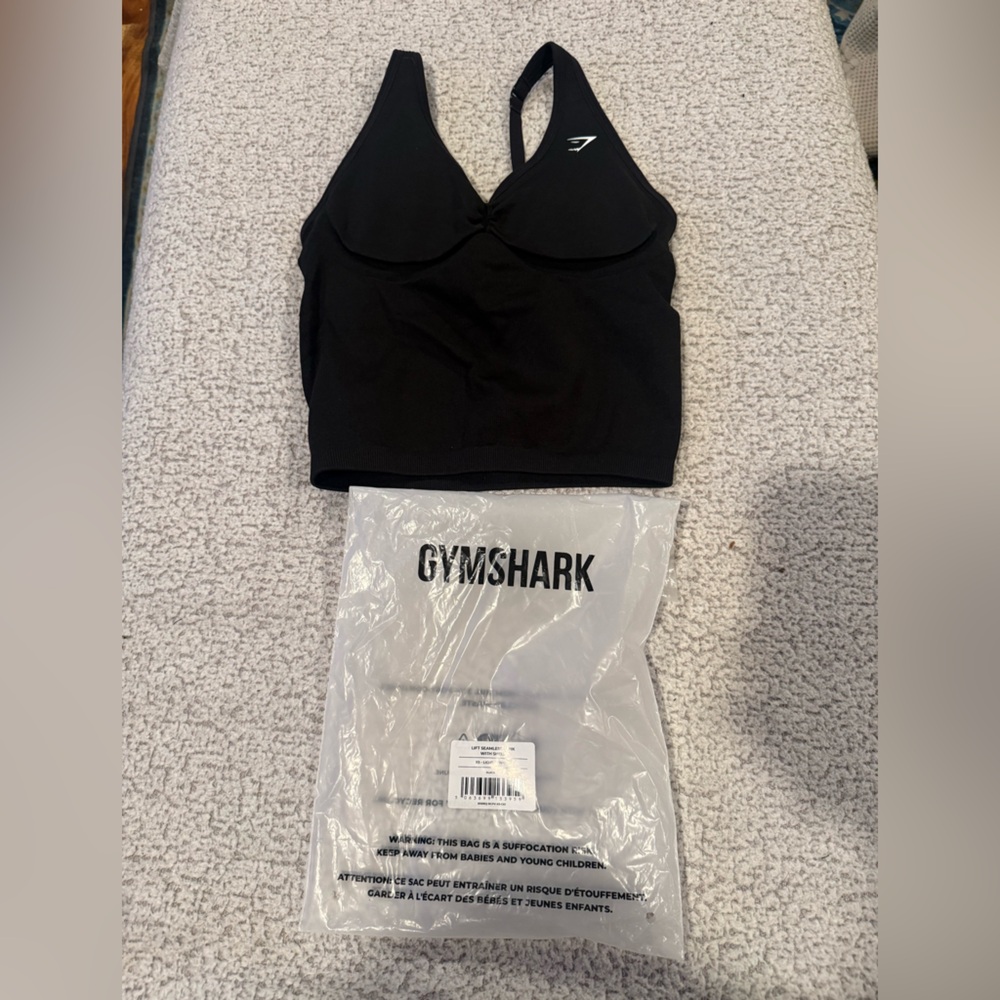 Gymshark Lift Seamless Sports Bra – Black – Size XS – NWT w/ Packaging